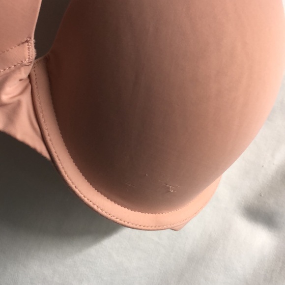 Victoria’s Secret T-shirt push-up full coverage 32DD convertible dusty pink bra - Picture 3 of 13